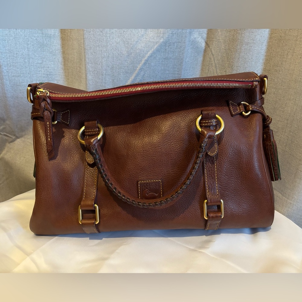 Dooney & Bourke Large Florentine Satchel in Chestnut